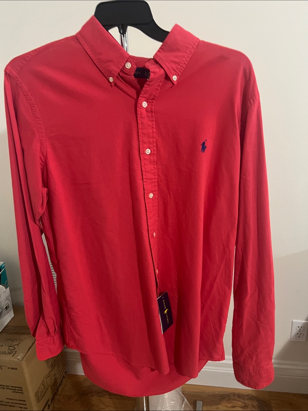 Polo by Ralph Lauren Men’s Nantucket Red Button-Down Garment-Dyed Oxford Shirt